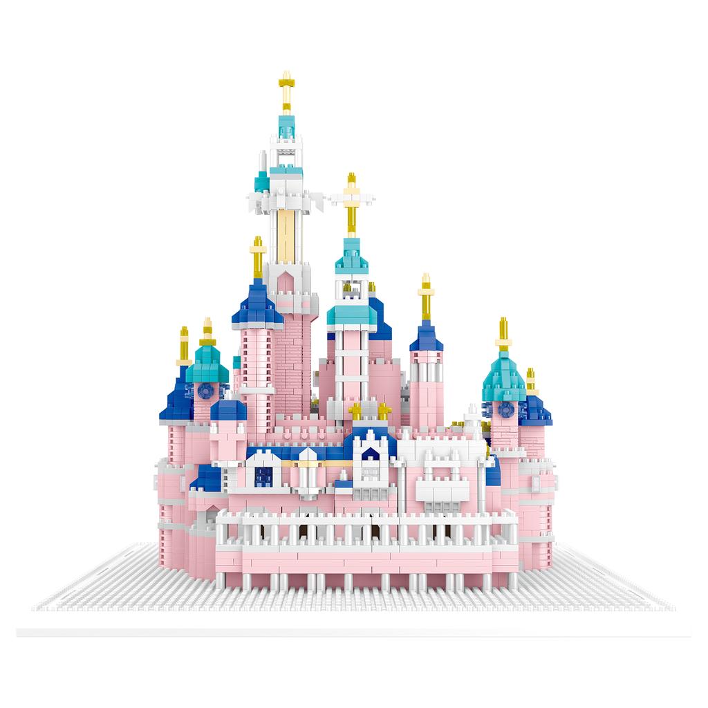 3600 + шт. фэнтезийный замок, строительные кирпичи, розовая серия, замок, церковные блоки, игрушки высокой сложности для взрослых, подарок на день рождения для детей и девочек