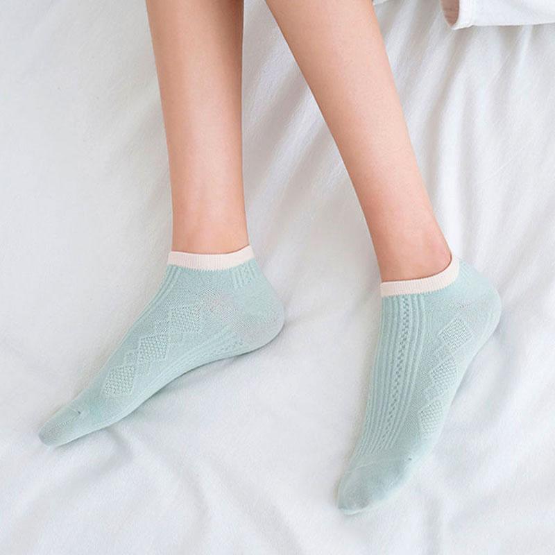 Женские хлопковые носки Harajuku, милые забавные носки, комплект коротких носков Лолиты в японском стиле, 5 пар