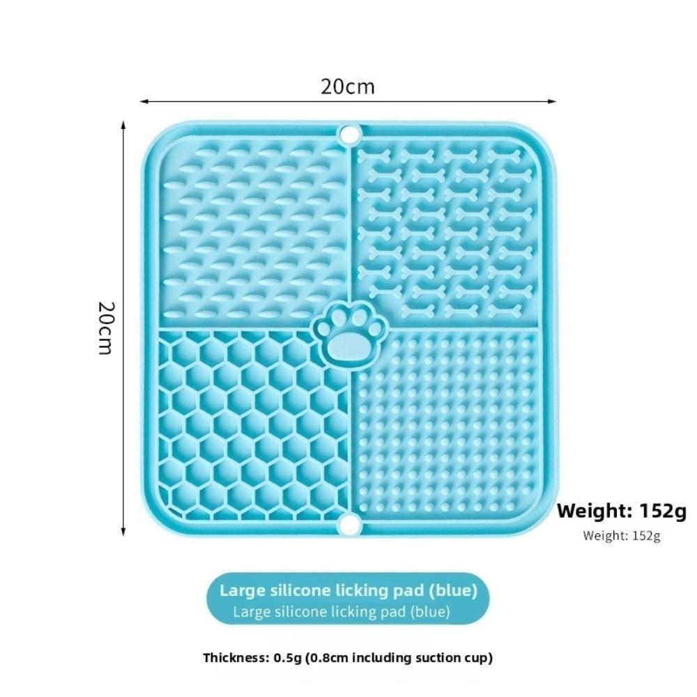 Silicone Material Pet Lick Mat Suction Cup Dog Food Plate New Silicone Mat  Pet Feeding