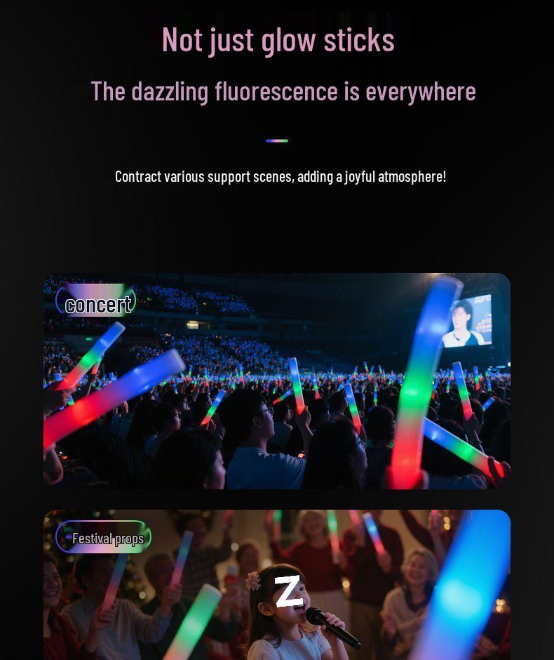 Seven-Color LED Foam Stick for Concerts and Events