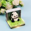 3D Стерео Блокнот Отрывной Бумажная Резьба Форма Панды Трехмерный Блокнот со Светодиодной Подсветкой для Офисного Стола Домашний Декоративный