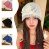 Корейская версия шляпы-сетки с трехмерным цветком для женщин на лето, дышащая и модная, подчеркивающая лицо, маленькая шляпка, белая шляпа с полой тульей