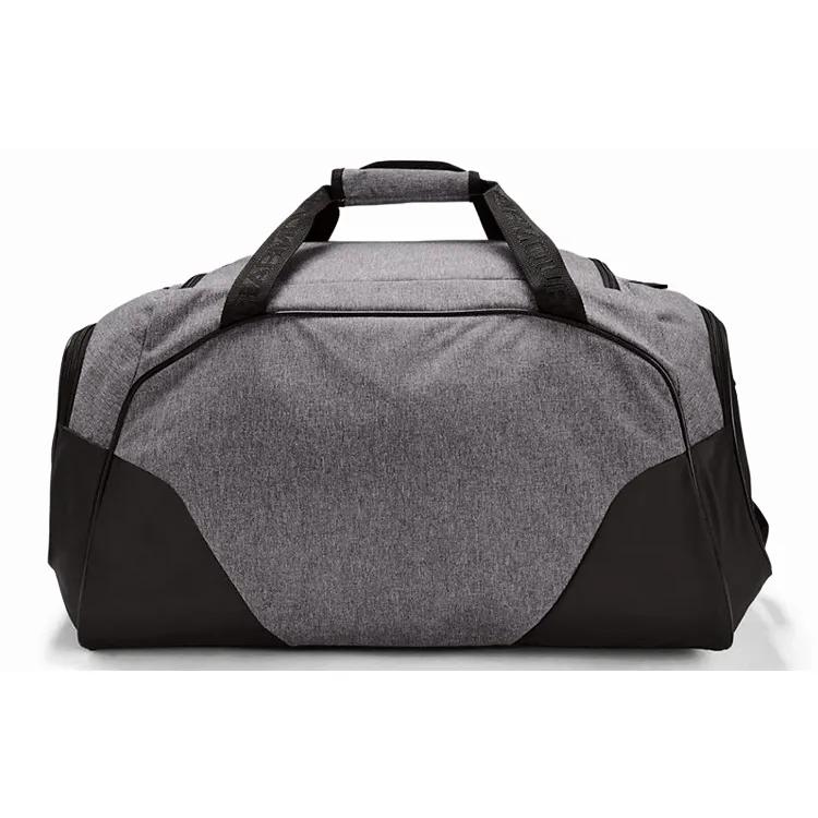 Under Armour 53L Polyester Travel Bag Unisex Gray Black (Unisex) Gym Bags 1300213 042