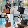 VASCHY Tote Bag for Business Large PC Shoulder Business Brown Women, Bag, Capacity, 15.6-inch Bag, Handbag, Water-Repellent, Self-Standing, Bag,