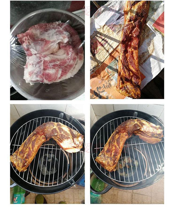 Коптильня BBQ 3-в-1: Коптильня, печь для тушения, печь для барбекю, жаровня для батата, конструкция в виде круглой бочки.