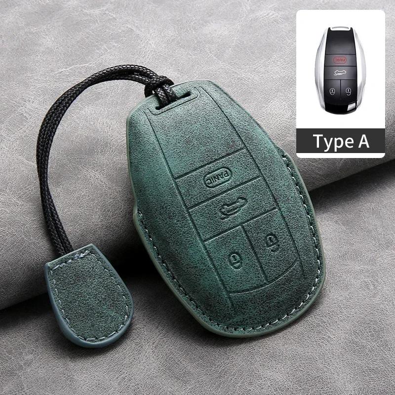 Car Key Cover Shell Fob for Bentley Bentayga 2017-2021 2AHMV-YK1 Leather Car Key Case Cover for Bentley Keyring Accessories
