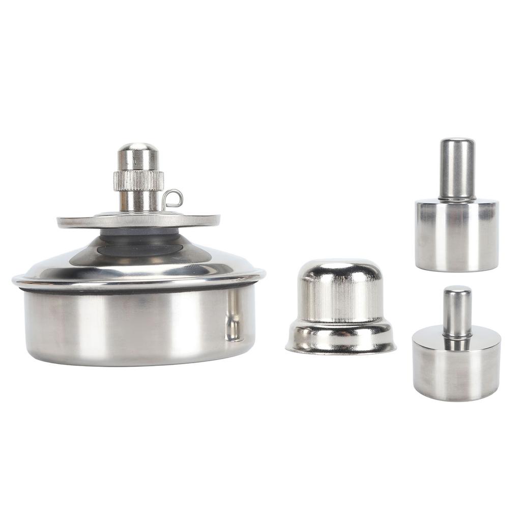 Alcohol Lamp Burner 304 Stainless Steel Explosion Proof Leakproof Metal Alcohol Burner for Laborator