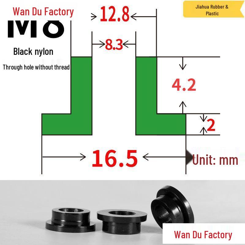 T-Shaped Nylon Insulating Bushing Spacer for M3-M35 Threads