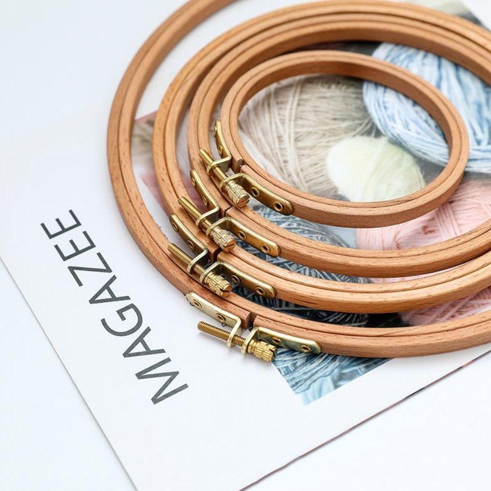 Useful Beech Circle Household DIY Sewing Tool Embroidery Hoop Embroidery Frame Cross Stitch Hoop