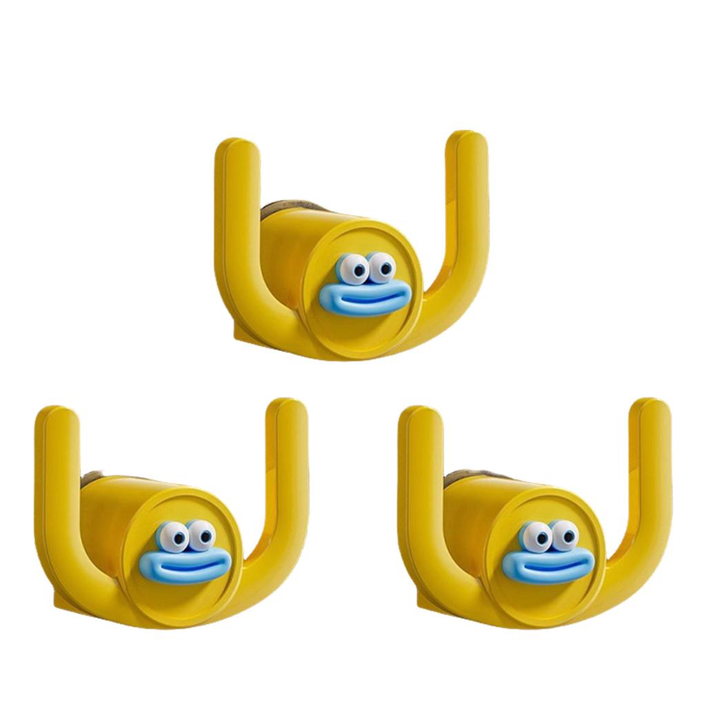 3 шт. Прочный Без сверления Ванная комната Подвесной крючок Пластиковые материалы Портативный аксессуар для дополнительного хранения на кухнях