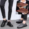 Men Classic Dress Shoes Leather Carved Formal Shoes Oxford Sneakers Pointed Leather Dress Shoes