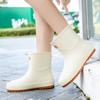 [Factory Direct Sales] Rain Shoes Women's Soft Overshoes Thickened Wear-resistant Rubber Shoes Low-top Fashion Outer Wear Short Rain Boots Women