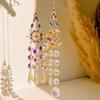 Crystal Sun Star Prism Rainbow Hanging Wind Chimes Pink Room Decor Ornament Catcher Home Art Craft Window Outdoor Decorations