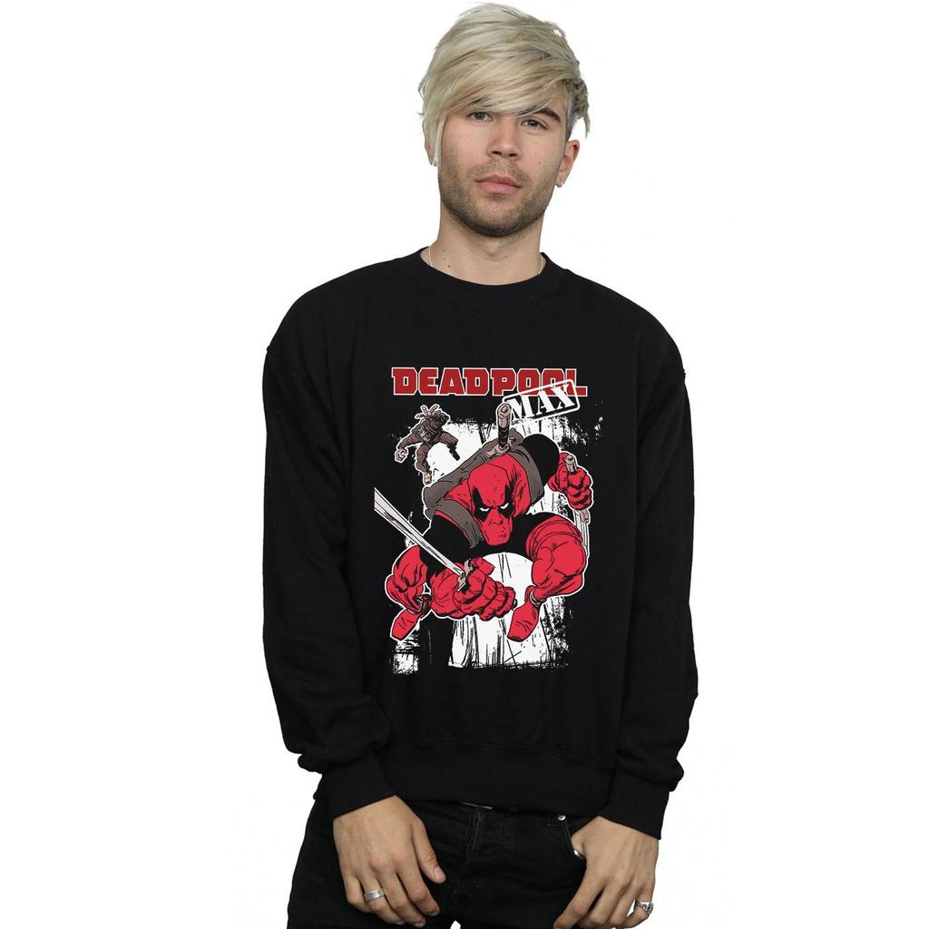 Marvel Mens Deadpool Max Sweatshirt