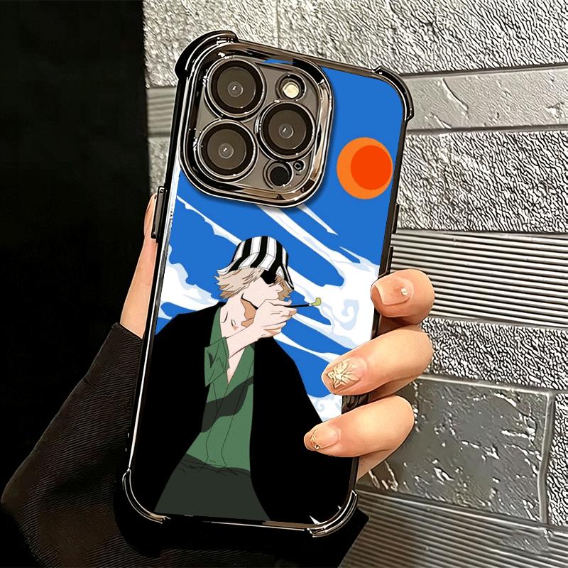Чехол для телефона с покрытием Bleach Kisuke Urahara для Iphone 16 17 Pro Max Air 16E 14 15 Plus 12 13 Mini Защита от падения Покрытие с подушкой безопасности