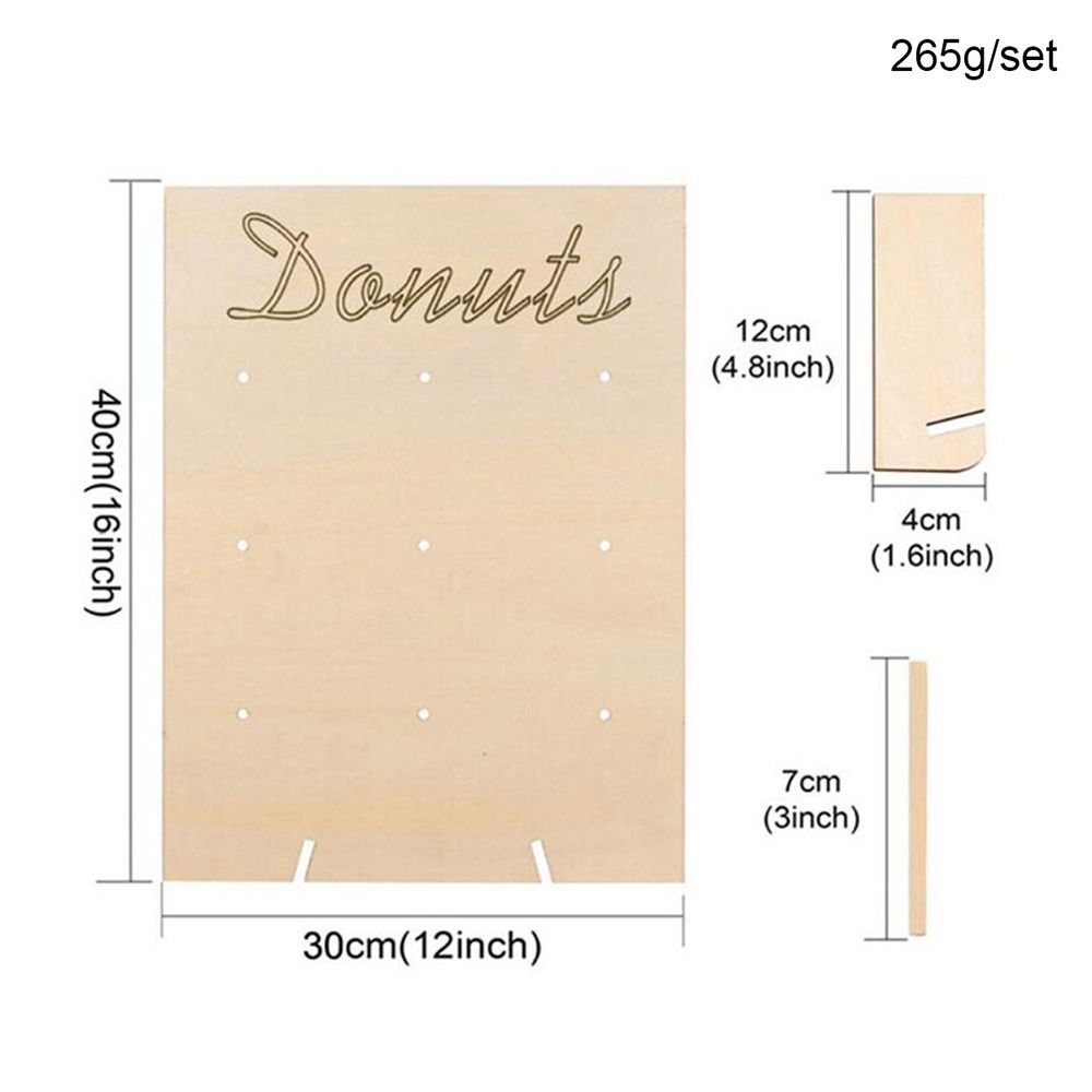 DIY Wooden Party Supplies Birthday Favour Doughnut Rack Storage Racks Donut Wall Stand Donut Holds