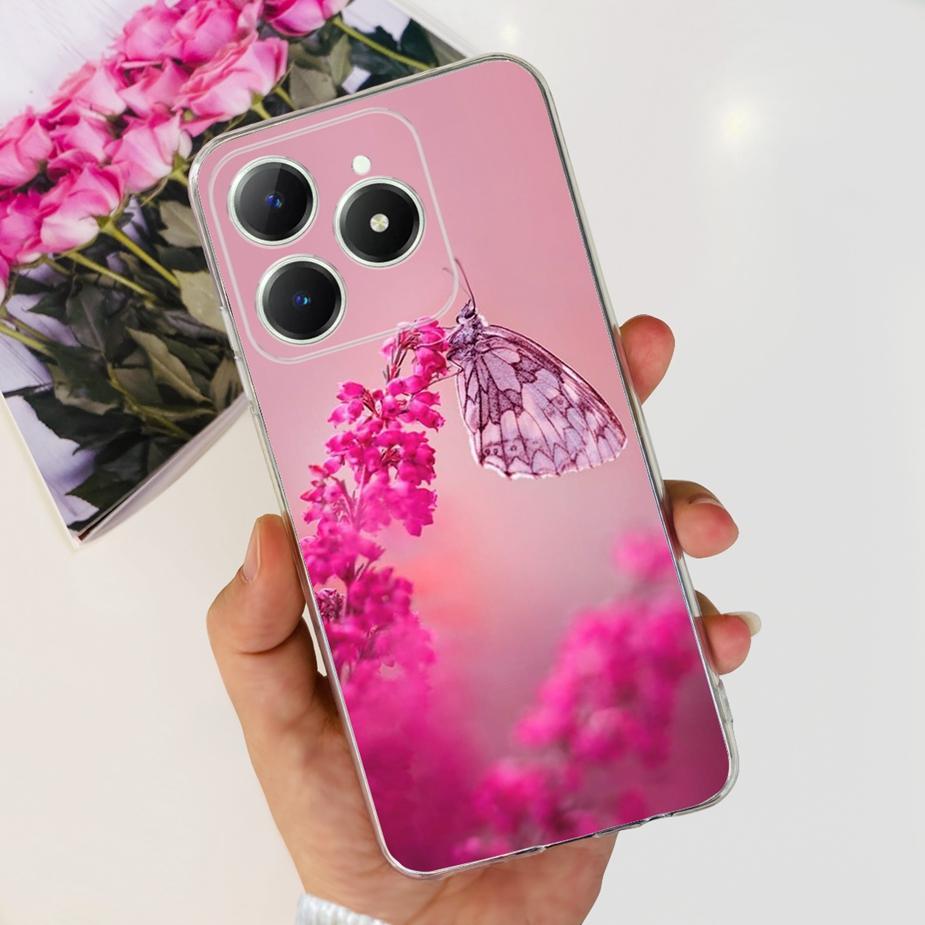 Чехол для Realme C61 Чехол для Realme C63 RMX3939 Новый модный расписной чехол Мягкий силиконовый чехол Для Realme C61 C 63 RealmeC61 RealmeC63 Сумки