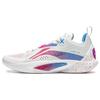 Li Ning Lpl 10th Anniversary Flash 10 Rebound Lightweight Shock Absorption Durable Low Top Basketball Shoes Men Sneaker White Pink ABAT085-16
