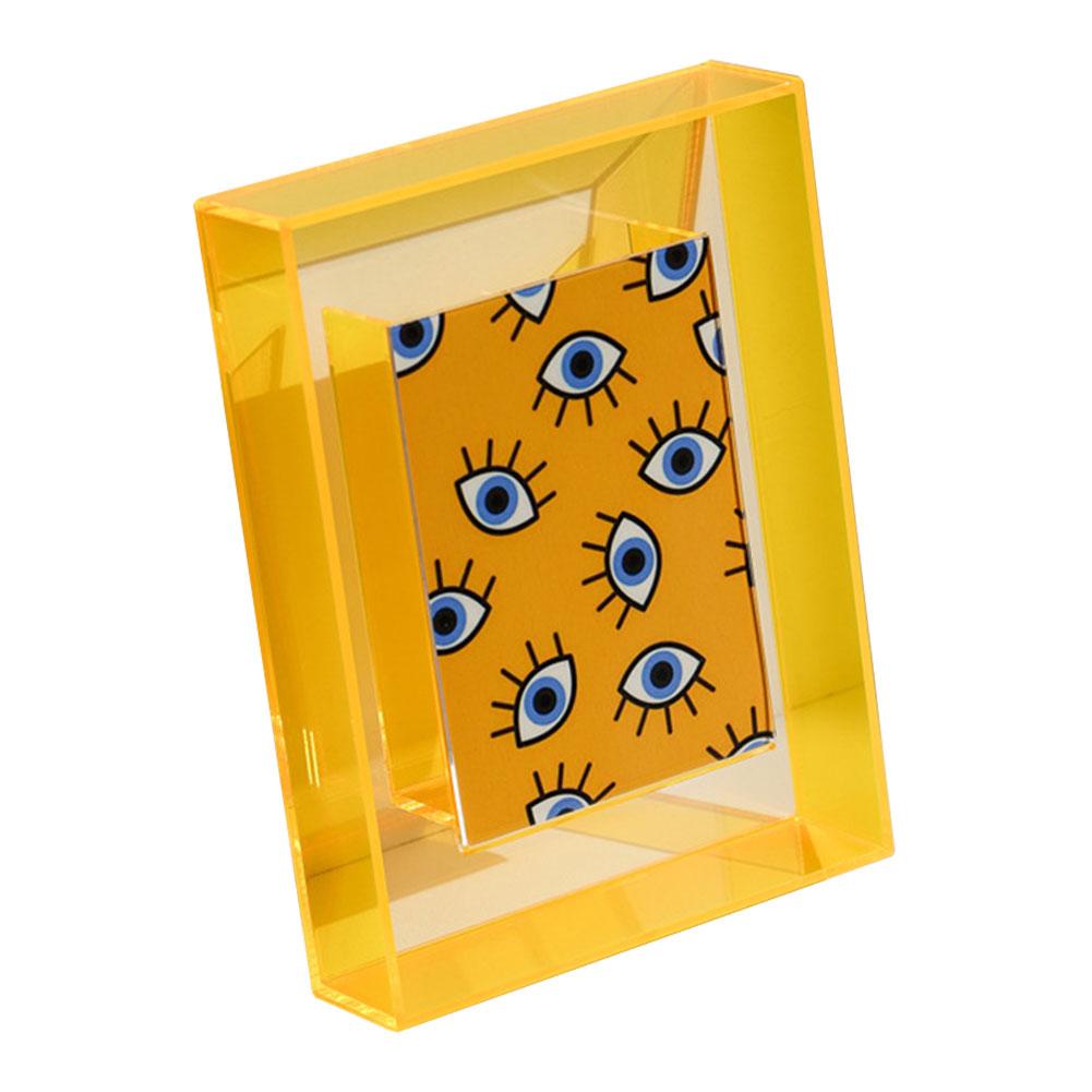 5-дюймовые прозрачные фоторамки Декоративная цветная фоторамка для домашнего офиса A