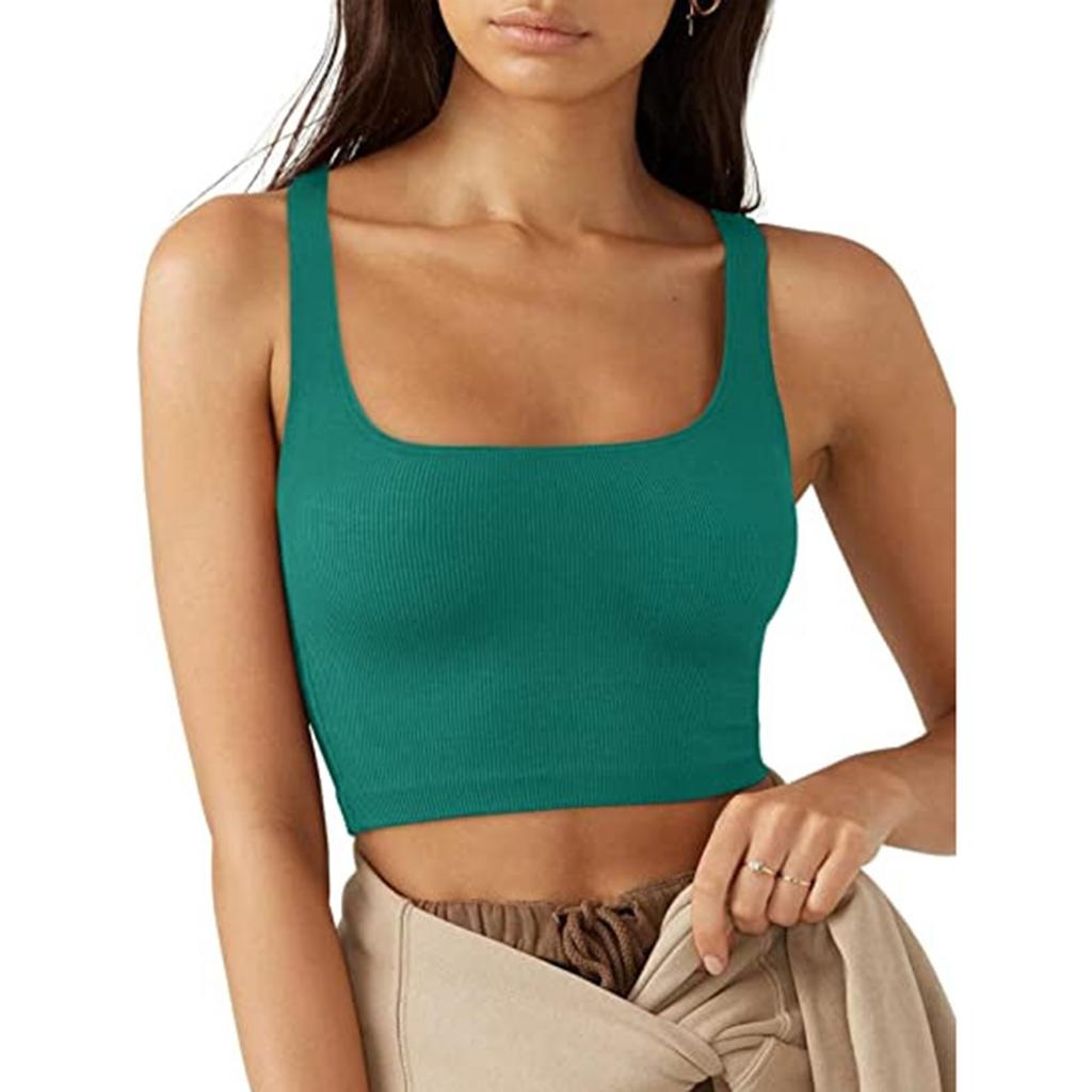 Женская мода повседневная тонкая безрукавка с нитками футболка топ