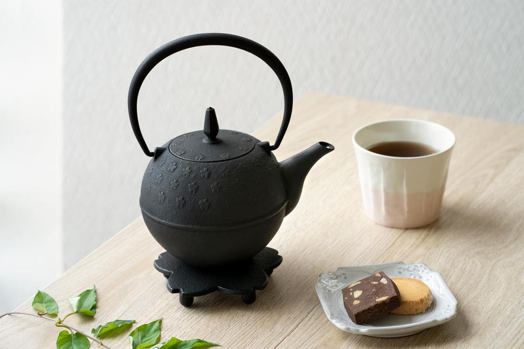 Чайник Ikenaga Iron Works Iron Nanbu Ironware черного цвета, произведен в Японии, 0,6 л