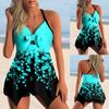 Новинка 2024 года, летние женские модные пляжные купальники, танкини, монокини, купальник из двух предметов, новый пляжный купальник с принтом, женские танкини