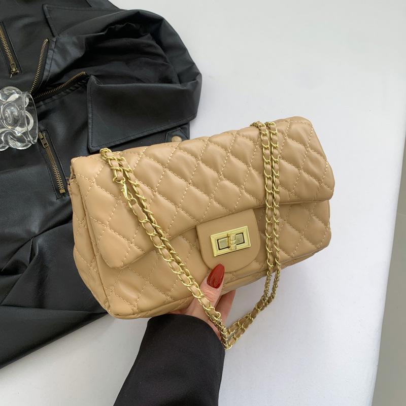 Xiaoxiangxiang Linglang Chain Новый стиль, модная, большая вместимость, качественная, одно плечо, женская, маленькая квадратная сумка через плечо