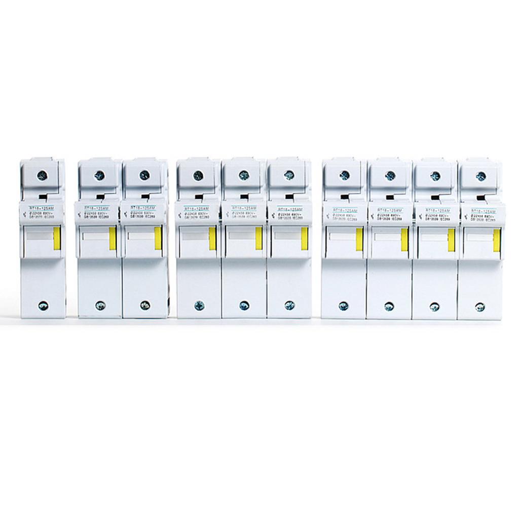 RT18-125AM 1-4P 63A 80A 100A 125A Держатели предохранителей на DIN-рейку Держатель предохранителя Электрооборудование Комплектующие Предохранители