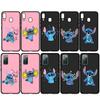 For iPhone 15 14 Xiaomi Redmi Note 13 12 11 Pro Max X 8 7 XR Samsung Galaxy A15 S24 S23 Huawei OPPO A38 Lilo Stitch Black Cartoon Pink Cute Phone Case