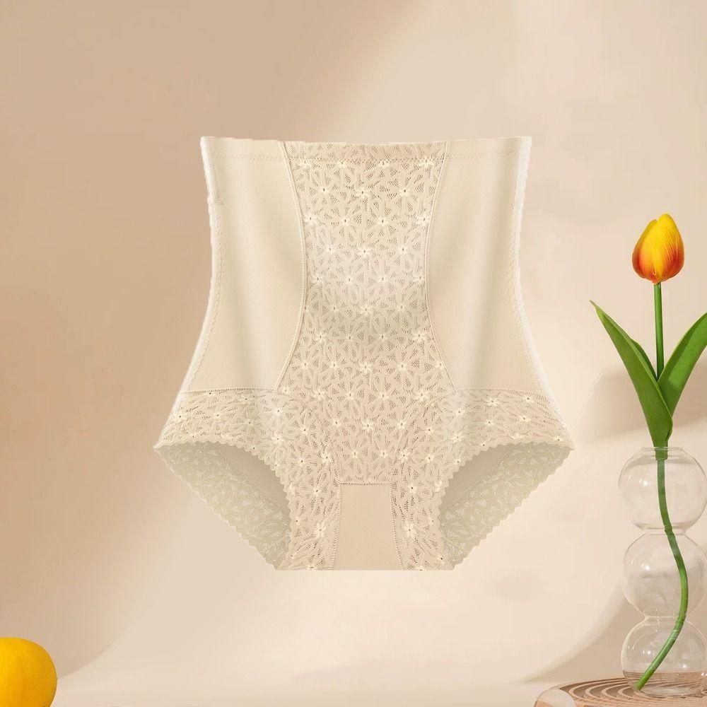 Корректирующее белье для живота, сетчатые трусики с цветочным узором, формирующие фигуру, трусы с эффектом лифтинга ягодиц, женские