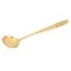 Serving Spoon Mirror Polished Brass Glossy Edges Heavy Duty Round Spoon for Cafes Hotel Restaurants