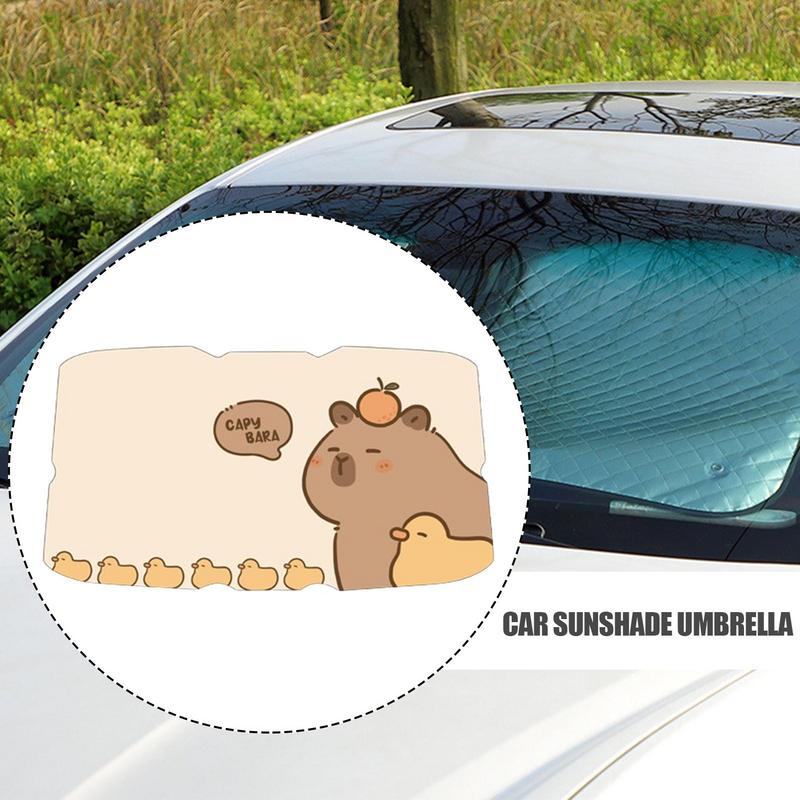 Зонт для лобового стекла автомобиля Складной зонт Светоотражающий солнцезащитный козырек Защита от теплоизоляции переднего стекла Простой в использовании и хранении Для