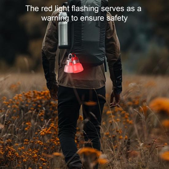 Уличный кемпинговый фонарь с USB-подзарядкой, водонепроницаемый, съемный, с подсветкой для бутылки с водой, портативный, для пеших походов, рюкзака, светодиодная подвесная лампа