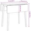 Dining Table Brown Solid Rubberwood