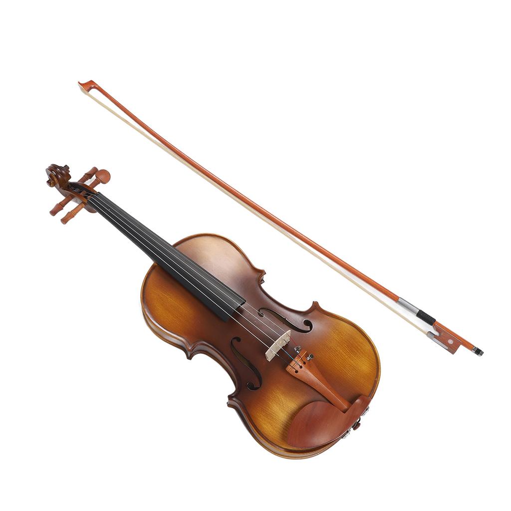 Профессиональный набор скрипичных инструментов, деревянная скрипка ручной работы, полный набор из 44 нот для начинающих, детей и взрослых