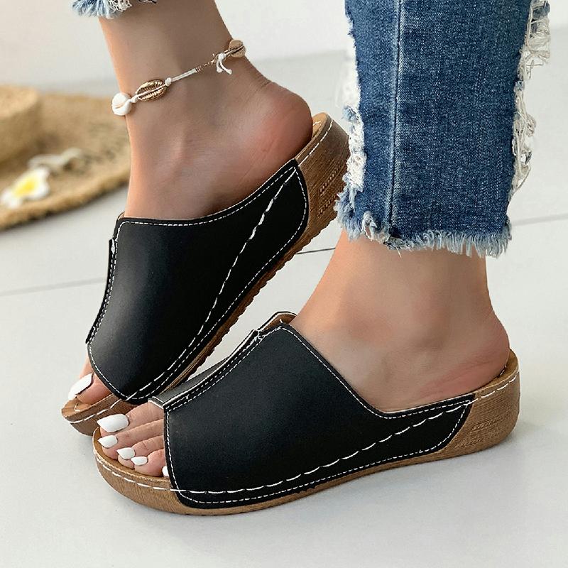 Fashion Shoes Fashion New Summer Women's Sandals Retro Non-Slip Slip On Slipper Platform Sandals Woman Footwear Zapatos De Mujer