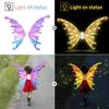 1PC Battery Powered Dreamy Fairy Wings Costume Accessory Angel Wings Girl Performance Props for Kids Elf Wings Party Decorations