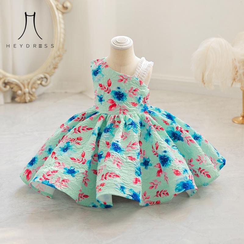 Платье принцессы для девочек, детское платье для девочек в тон, высококачественное детское платье для годовалого возраста, свадебное платье, модное повседневное праздничное платье