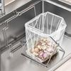 Freestanding Garbage Bag Stand Foldable Kitchen Waste Rack Food Scrap Holder  Food Scrap Collection