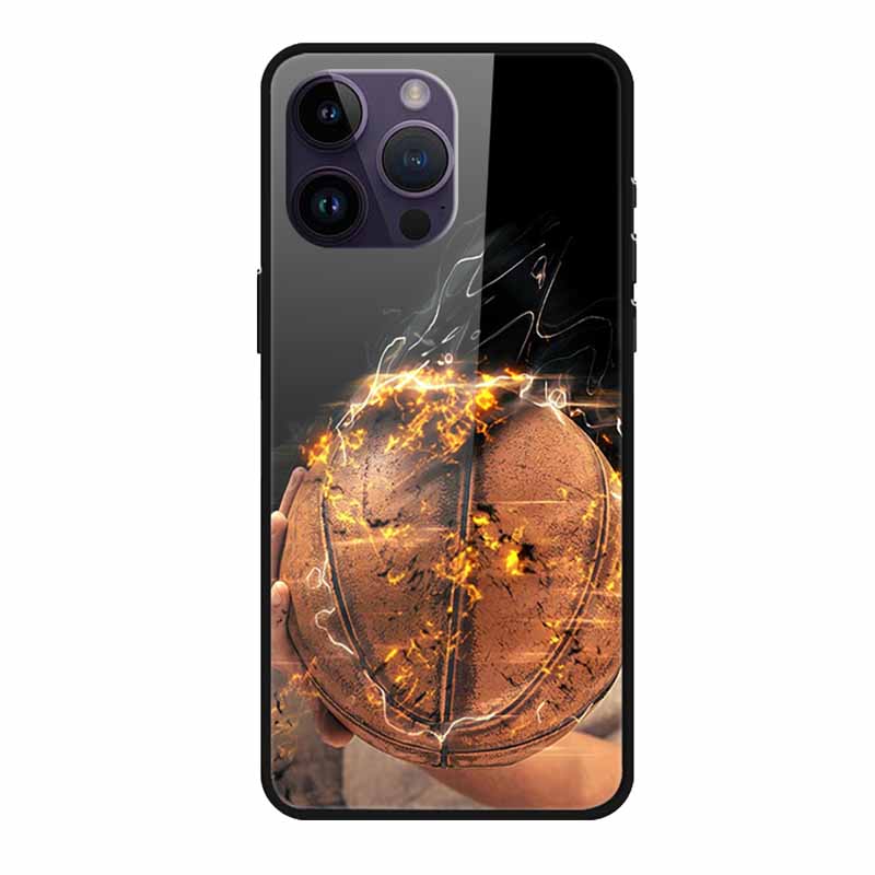 Закаленное Стекло Чехол Для iphone 15 Pro Max Чехол Жесткое Стекло Задняя Крышка Мягкий ТПУ Бампер Для iphone 16 Pro Max Чехол для Телефона 16Pro Max