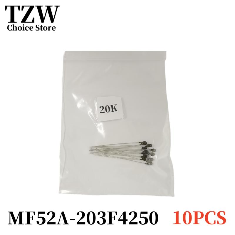 TZW 10 ШТ. Термистор NTC Терморезистор MF52 NTC-MF52AT 1K 2K 3K 4.7K 5K 6.8K 10K 15K 20K 30K 50K 100K B4250 1%