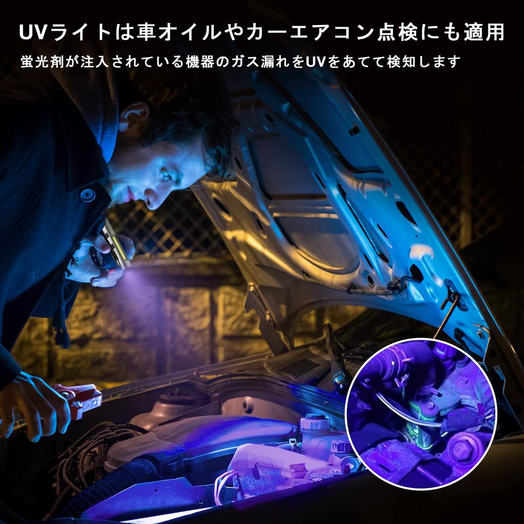 Ручной светодиодный фонарик DuraBrite COB 365 нм УФ USB Компактный и идеальный для минералов и флуоресцентного отбеливателя Серый фонарик, Фонарик, Ручка-фонарик, Прожектор,