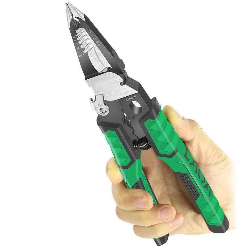 Многофункциональные комбинированные плоскогубцы 9 в 1, LAOA, кусачки для тонкой проволоки, для электрика
