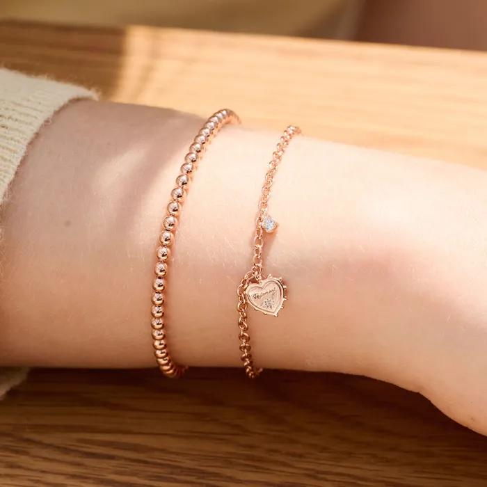Серебряный браслет-сердце Tenebo RA25C30J