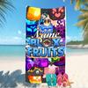 Customizable personalized beach towels Game Blox Fruits themed designs.Suitable for the beach, yoga, sports;ideal as beach accessories
