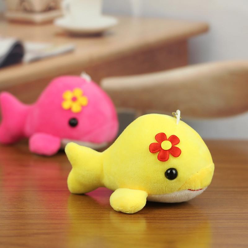 Очаровательная плюшевая игрушка-дельфин из мягкой ткани с коротким ворсом, идеально подходящая для детей и коллекционеров