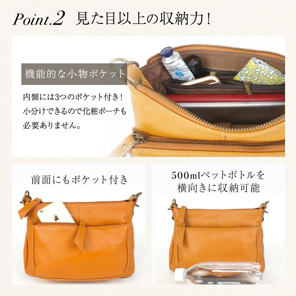 Notre Favori Genuine Leather Shoulder Bag for Crossbody Leather Ariel Dark Brown Women, Handbag, 2-Way, Design, (Gold Hardware)