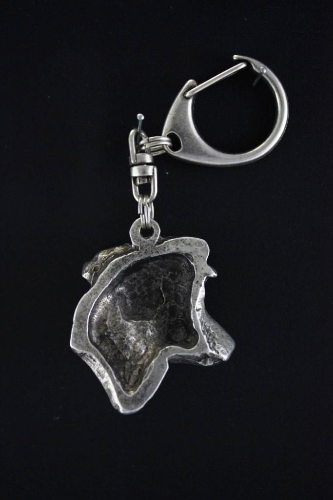 Джек-рассел-терьер - посеребренный брелок для ключей с собакой, украшение на сумочку, подвеска на рюкзак от бренда Art-Dog