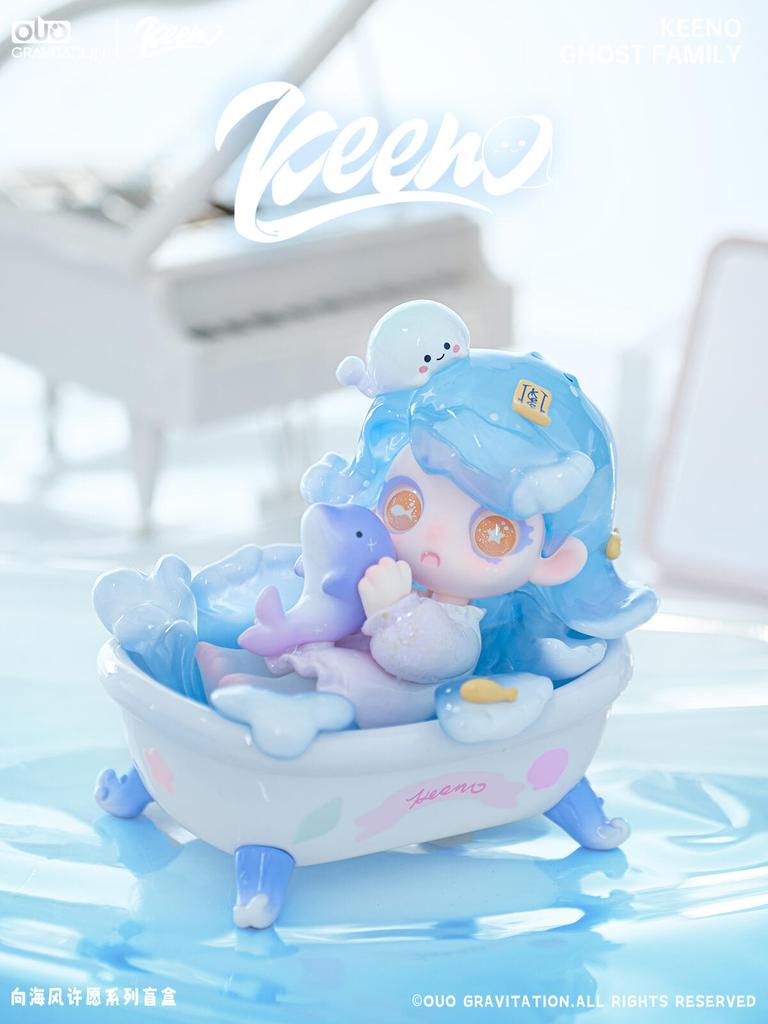Keeno WISH ON THE SEA BREEZE Серия Блайнд Бокс Милая Q-Версия Смола Модель Настольное Модное Украшение Дизайнерская Игрушка Подарок-Сюрприз