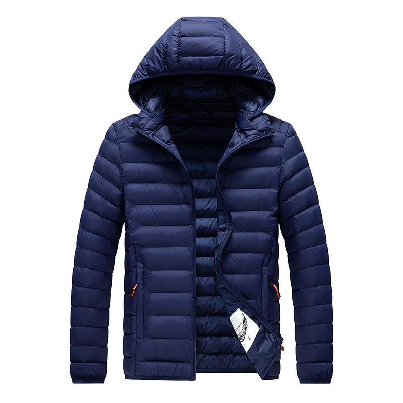 Men Autumn Winter Warm Waterproof Parkas Jacket Coat Mens Hooded Casual Outwear Detachable Hat Outfits Parkas Coat Male